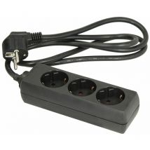 Bloc multiprise 3 prises noir