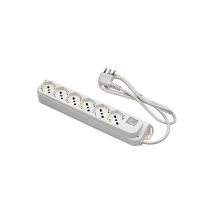 Fanton - Multiprise 6 prises schuko italien/allemand 2P+T 3G1 H05VV-F 90° Câble 1,5m 47430