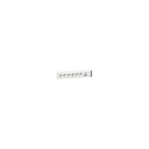 Legrand - Bloc multiprise fixable interrupteur bipolaire à voyant limiteur d'intensité 16A et 6x2P+T longueur 399mm 050617