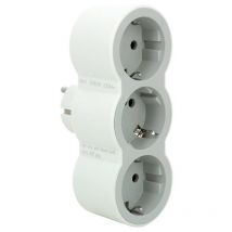 Legrand - Bloc multiprises 694518/ 3 prises/ blanc et gris.