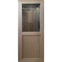 Bloc Porte Atelier Placage Chene H204 x L83 Poussant Droite Côtes Tableau