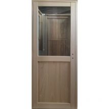 Bloc Porte Atelier Placage Chene H204 x L83 Poussant Gauche Côtes Tableau