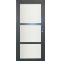 Bloc Porte Blakeria Ral7016 Vitrée H204 X L83 Poussant Gauche Côtes Tableau