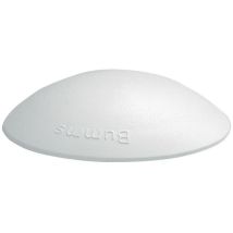 Butoir et butée de porte – Tampon élastique 60 mm – Blanc – Matières, Forme, Mode de fixation, Quantité par pack, Finition métal
