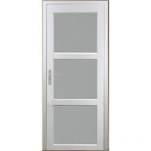 Bloc Porte Kenya Blanc Vitre H204 x L73 Poussant Droite Côtes Tableau