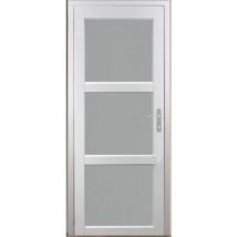 Bloc Porte Kenya Blanc Vitre H204 x L83 Poussant Gauche Côtes Tableau