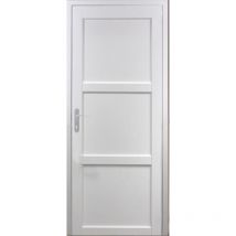 Bloc Porte Korya Blanc 3 Panneaux H204 x L73 Poussant Droite Cotes Tableau