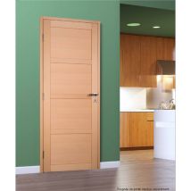 Bloc porte NOVA2 4 Panneaux bois hêtre 2040 x 830 Gauche