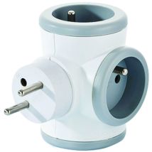 Multiprise rotative grise 3x16A – Watt & Co – Nombre prise(s), Longueur, Puissance, Quantité par pack, Intensité courant