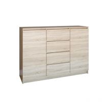 Topeshop - Commode Malwa 2D4S/120 sonoma