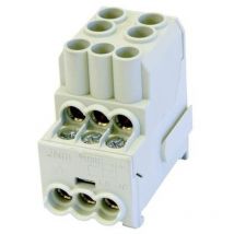 HoraeTec 080010-0-4 Blocchetto di distribuzione Grigio 1 polo