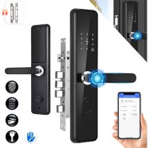 Blocco delle porte dell'impronta digitale Sdlogal serratura intelligente anti -fusione,codice elettronico del codice password, con impronta digitale