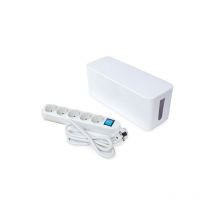 Presa multipla con scatola di gestione dei cavi - 5 prese - schuko