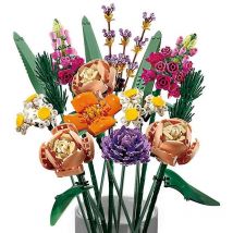 Blocs de construction à petites particules 10280 bouquet 15 roses jouet mosaïque cadeau assemblage