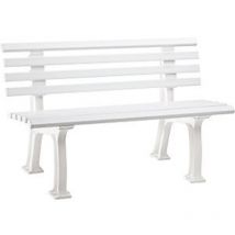 Panca da giardino ibiza 2 sedili lunghezza 1200 mm bianca