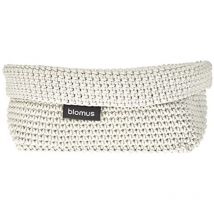 Blomus - Cesto per uncinetto ela l in fibra sintetica, sabbia, cesto per conservazione, lavorazione di alta qualità, aspetto esclusivo, ideale per