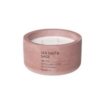 Blomus Fraga Bougie parfumée - 13.2x13.2x7cm - Sel de mer et sauge Rose