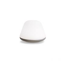 Bloom Lampada da tavolo 38 cm argento satinato, vetro opalino, dimmer su cavo 1x E27