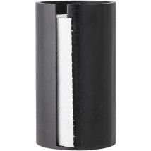 Portarotolo da cucina, nero, legno Paulownia - Bloomingville