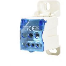 Schelinger - Bloque de distribución modular 7 - Entrada 6-16mm - Salidas 4x2.5-6mm y 2x2.5-16mm - Conexión eléctrica segura