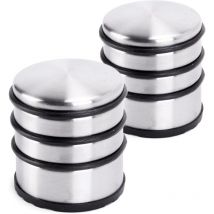 Bloque-Porte Butée de Porte Plat en INOX, 7x8cm (Lxh) Cale de Porte 1 kg pour Portes Lourdes - Butoir Design Acier Inoxydable antidérapant pour sols