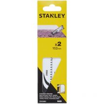 Pack 2 hojas de sierra de sable 15,2cm hormigón y hormigón celular sta24082-xj Stanley
