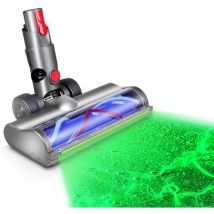 Blossom Staubsaugerdüse, Kompatibel Mit Dyson V7 V8 V10 V11 V15, Slim Led-licht Drehbürstenkopf Zur Entfernung Unsichtbaren Staubs - Schwarz