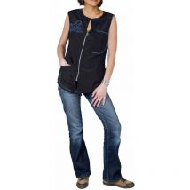 Blouse Carina sans manches Bleue Taille : S