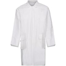 Tablier De Protection Chimique Taille M Blanc Col 5boutons 2pochettes