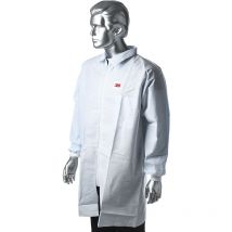 Blouse jetable blanche 3M Mixte, taille s, Polypropylène ( Prix pour 1 )