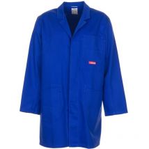 Blouse de travail bw 290 taille 56 bleu granuleux 100 % coton