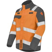 Blouson abra orange fluo/gris charcoal xs