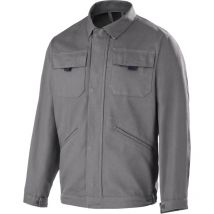 Kampfanzug Jacke Grau Konvoy S – Reißverschluss unter der Patte – 2 Brusttaschen – 1 Innentasche – 2 seitliche Bauchtaschen – Gürtel mit 