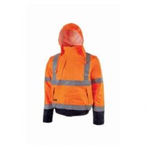 Blouson de travail haute visibilité, respirant et imperméable crafty - Orange Fluo m