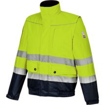 Blouson de travail Würth Modyf 2 en 1 haute-visibilité jaune/marine 3XL