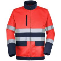 Blouson fluo base xp rouge fluo/dark blue 2XL