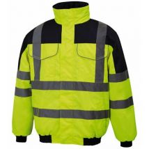 Blouson hivi blavia jaune fluo/marine t01 19596-jf-1