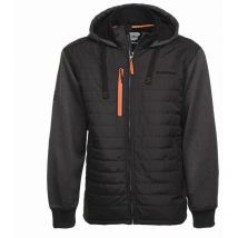 Blouson hybride yari Bosseur noir/gris chiné - taille xl - 11498-004