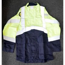 Blouson jaune - bleu marine haute visibilité taille 0 pour électricien atex hv le cedre Derancourt
