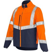 Blouson Lutea Pi Orange Fluo / Bleu Marine S