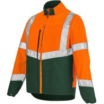 Blouson lutea pi orange fluo / vert fonce s