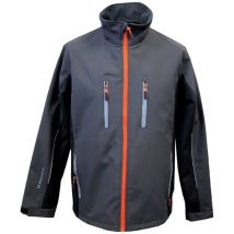 Blouson softshell 61270, gris foncé/noir,Taille l