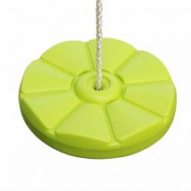 Sweeek - Blow moulded plastic swing disc for 2-2.2m frame, Joran, Green, 30x30x222 cm