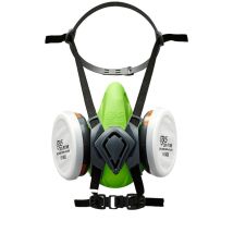 BLS 4100 Halbmaske – Silikon – M/L – Atemschutzmaske für Bau, Chemie, Landwirtschaft, Automobilindustrie