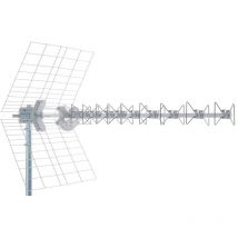 Fracarro - Blu10hd 5g 217915 antenna biconica a 10 elementi di banda uhf