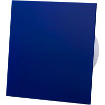 Airroxy - Blue Acrylic Glass Front Panel 100mm Standard Extractor Fan for Wall Ceiling Ventilation