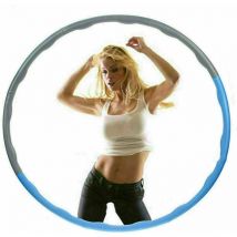 Day Plus - Blue Collapsible 1KG Weight Hula Hoop Fitness Workout Gym Exercise For Adults Kids