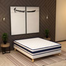 Elite Mattress - Matelas 140x200 blue memory Hauteur 22cm Mémoire de forme