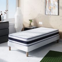 Elite Mattress - Matelas 80x200 blue memory Hauteur 22cm Mémoire de forme