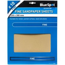 19851 Carta vetrata fine, nera, 230 x 280 mm - Blue Spot Tools